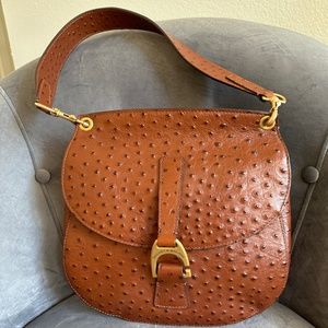 Dooney & Bourke Caramel (brown) Ostrich Shoulder Bag